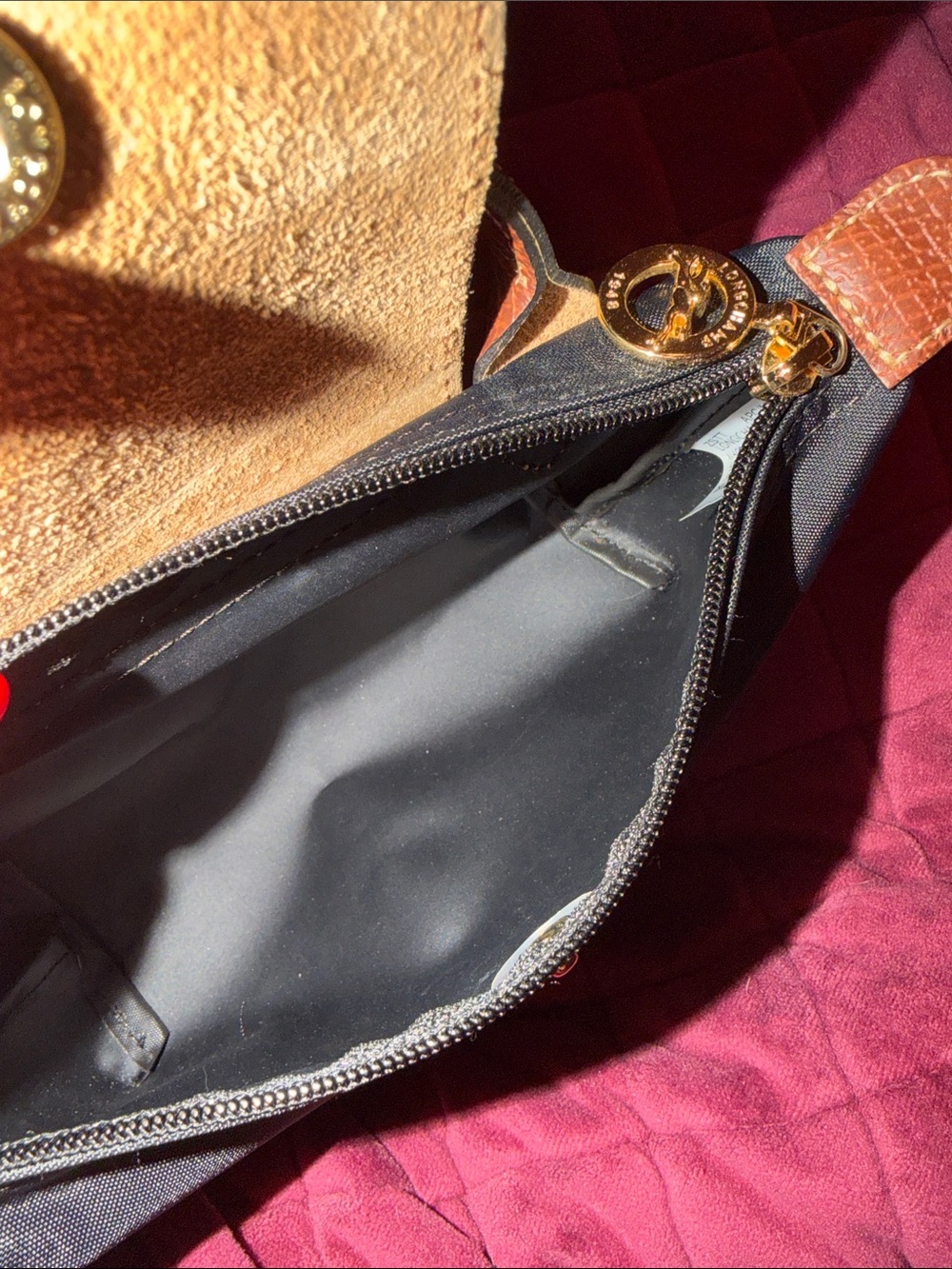 Longchamp Le Pliage Original Pouch with Handle - Picture 4 of 7